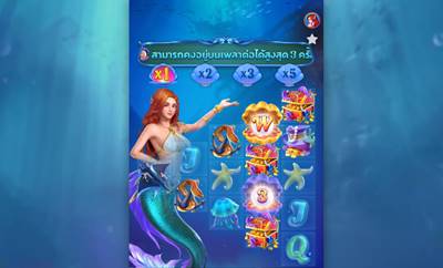 ไลน์และรูปแบบของเกม mermaid riches