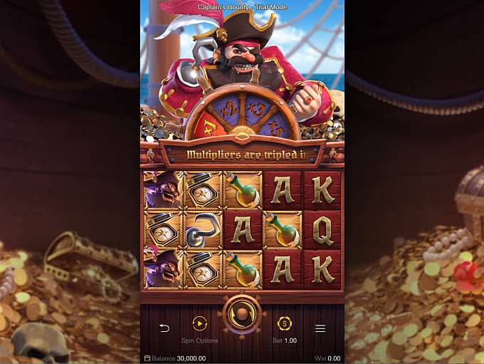 ไลน์และรูปแบบของเกม Captains Bounty